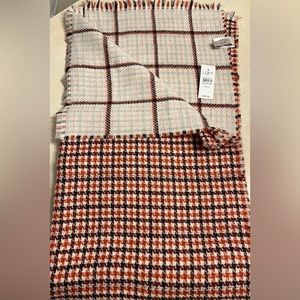 LOFT Reversible wool blend scarf